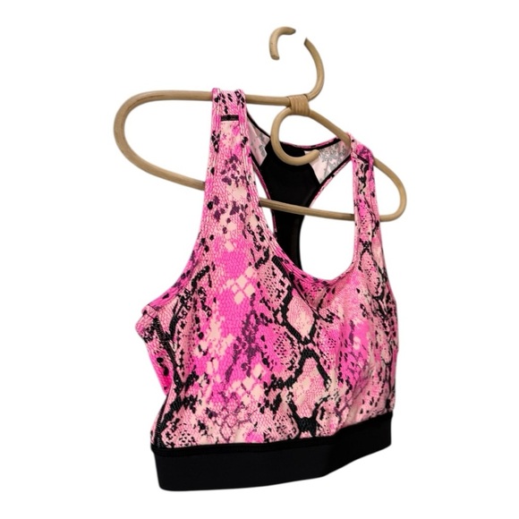 Rise Active Medium Impact  Racerback Mesh Black Band Sports Bra Size Large NWOT - Picture 13 of 14